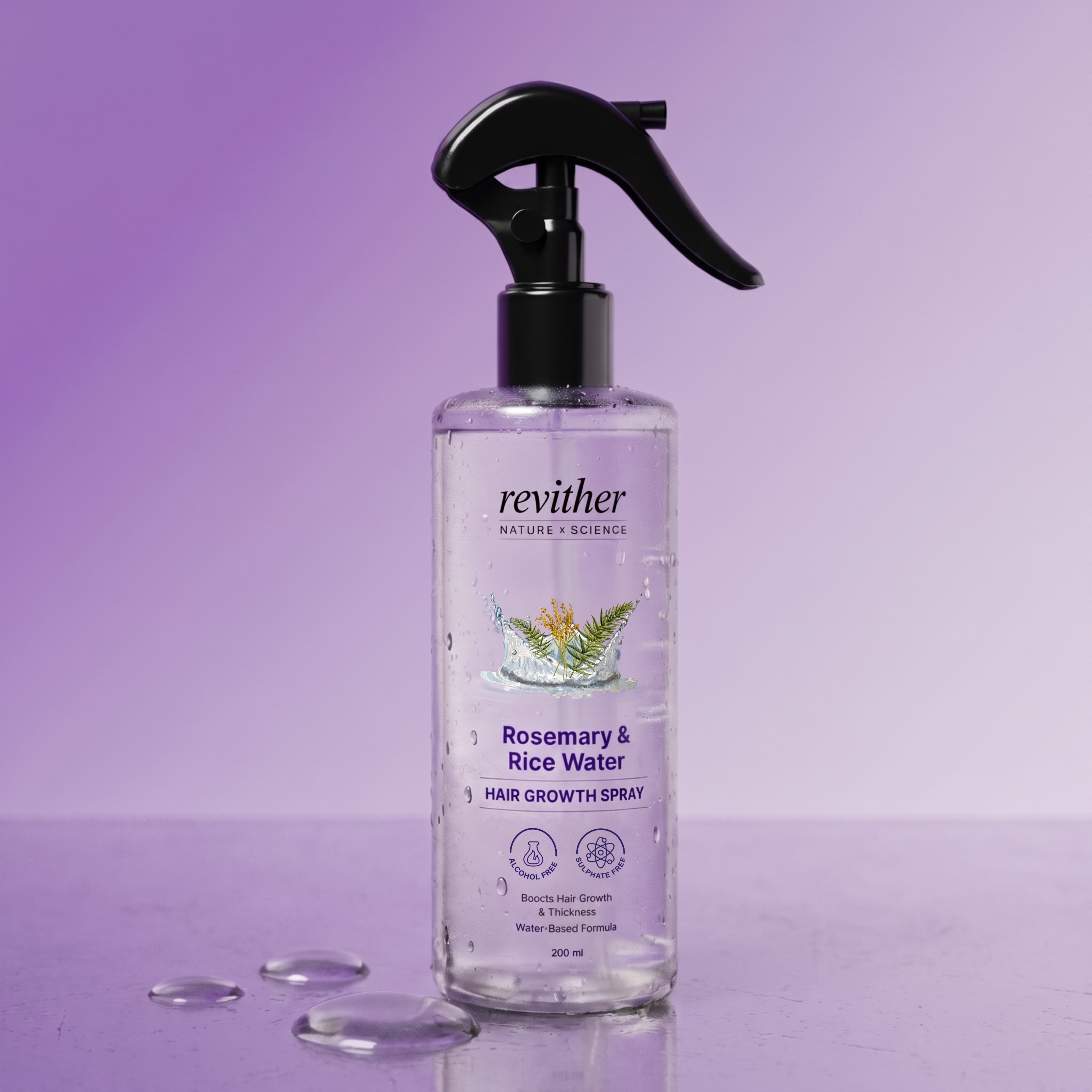 Rosemary + Rice Water Spray