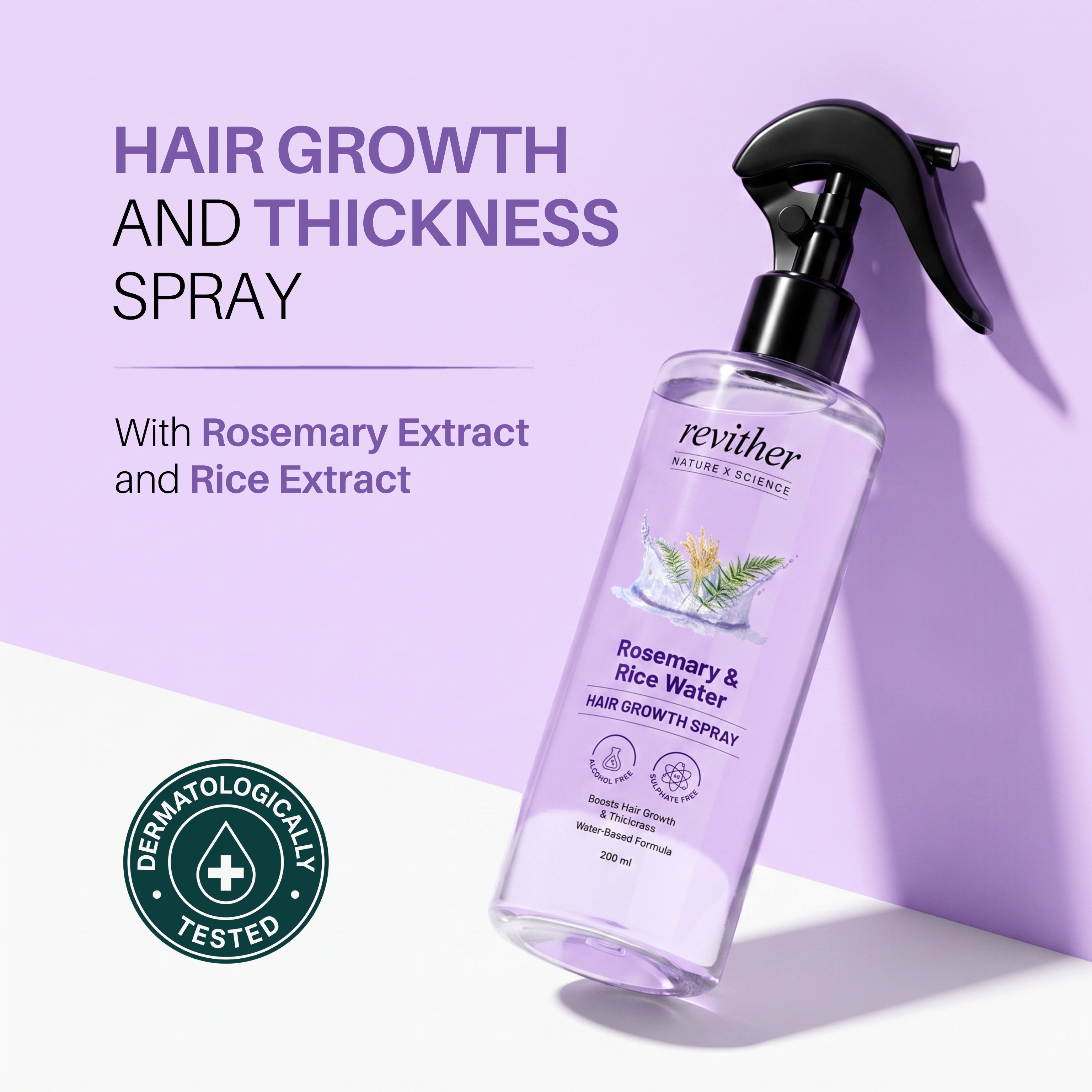 Rosemary + Rice Water Spray