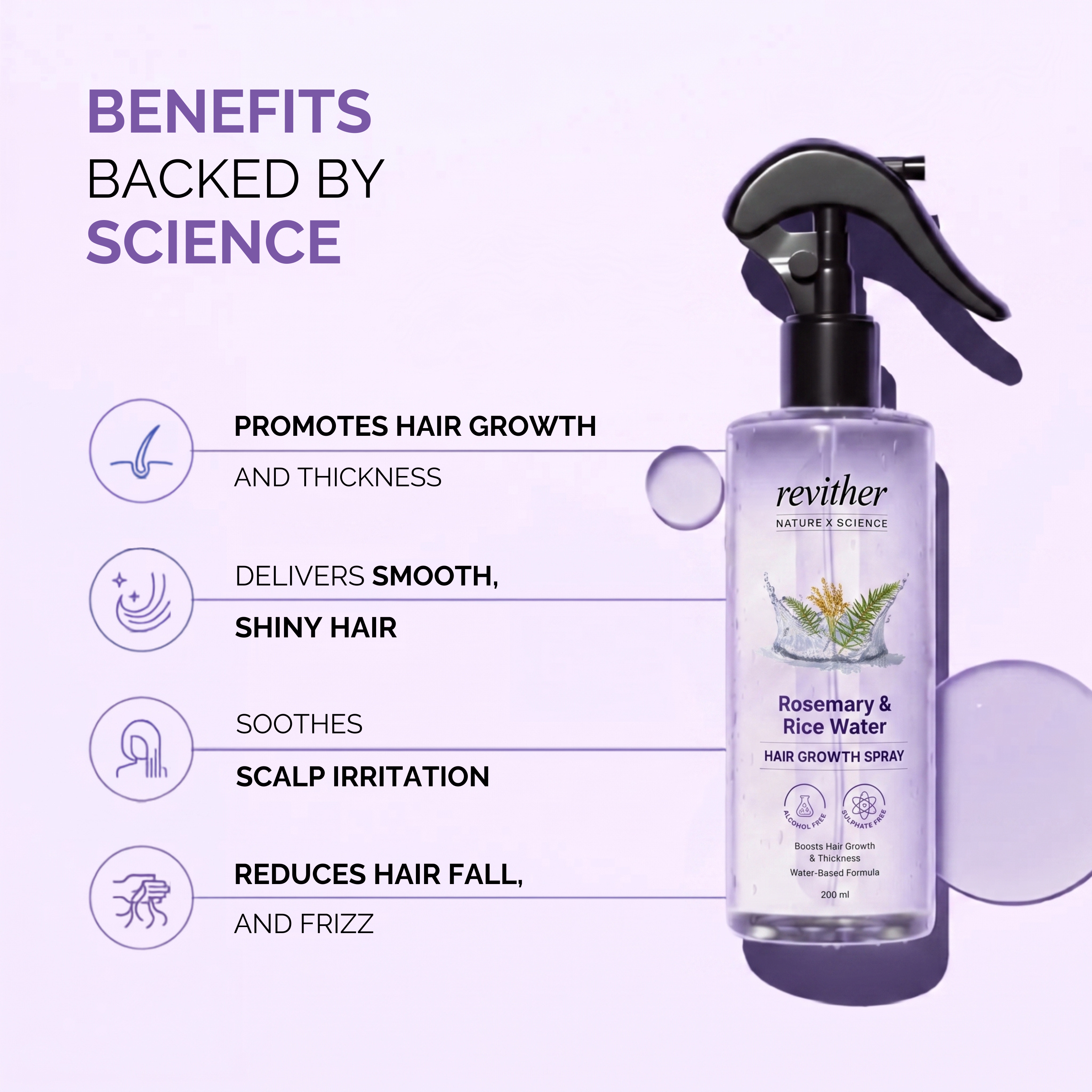Rosemary + Rice Water Spray