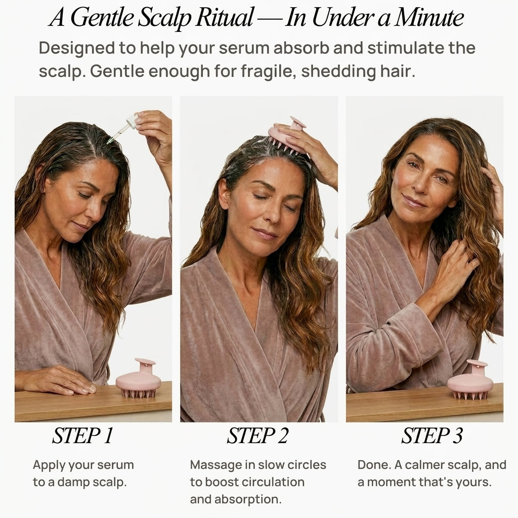 Scalp Massager Brush for Fine & Thinning Hair
